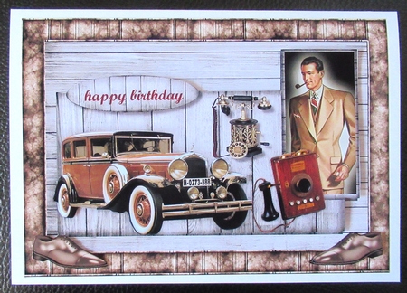 Male Card Gentleman by Davina Rundle