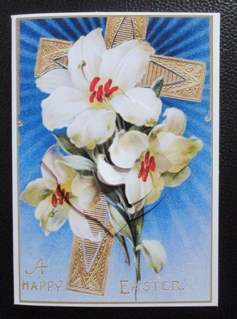 Vintage Easter Lilies Splendid Pyramid by Davina Rundle