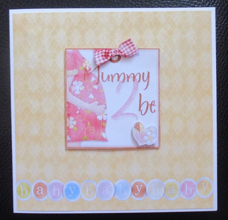 Baby Shower Card 2 with Decoupage by Davina Rundle
