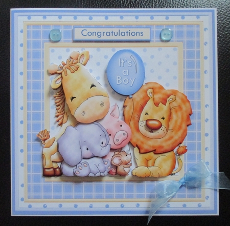 Animal Crew Baby Boy or Birthday Mini Kit with Ages by Davina Rundle