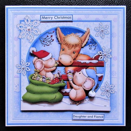 Special Christmas Friendship 8x8 Decoupage Mini Kit by Davina Rundle