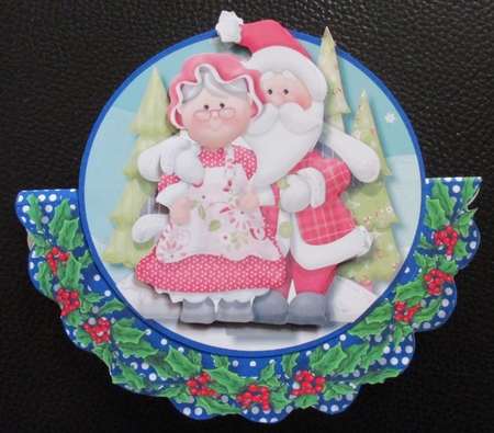Blue Rocker ,mr & Mrs Clause by Davina Rundle