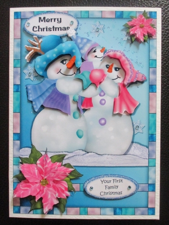 Snowmen Family Christmas by Davina Rundle