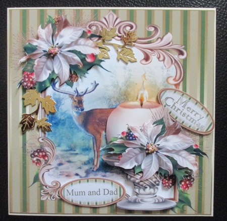 8x8 Festival of Joy Christmas with Candle Mini Kit by Davina Rundle