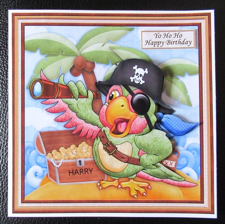 Shiver Me Timbers Youre How Old 8x8 Decoupage Mini Kit by Davina Rundle