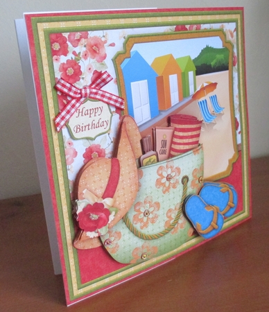 Life's a Beach 8x8 Decoupage Mini Kit Birthday Retirement by Davina Rundle
