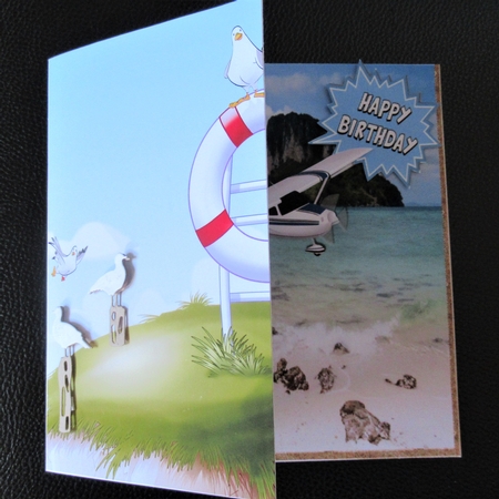 Coastguard Dude Clifftop Scene by Davina Rundle