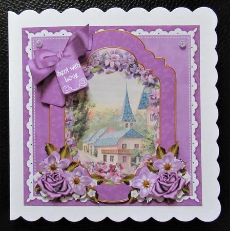 Lavender View Sent with Love 6in Floral Step by Step by Davina Rundle