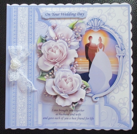 Wedding Day at Sunset 8x8 Decoupage Mini Kit by Davina Rundle