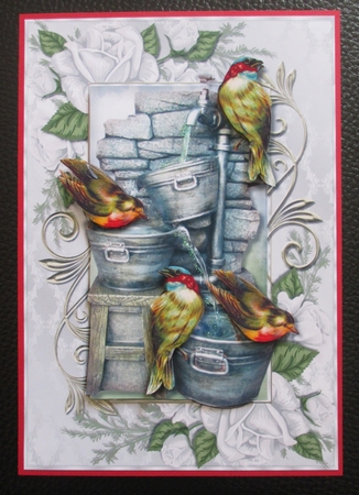 Beautiful Fountain and Birds Mini Kit by Davina Rundle