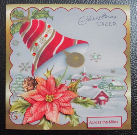 The Bells Ring for Christmas 5.5 X5.5 Card by Davina Rundle