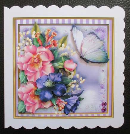 The Summer Posie Card Front Kit by Davina Rundle
