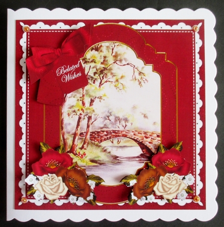 The Bridge Belated Wishes Floral 8inch Step by Step by Davina Rundle