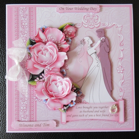 BRIDE & GROOM 1ST DANCE Wedding Day 8x8 Decoupage Mini Kit by Davina Rundle