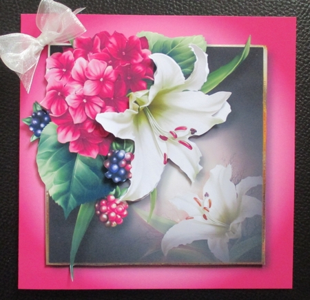 Lily Bouquet & Berries by Davina Rundle