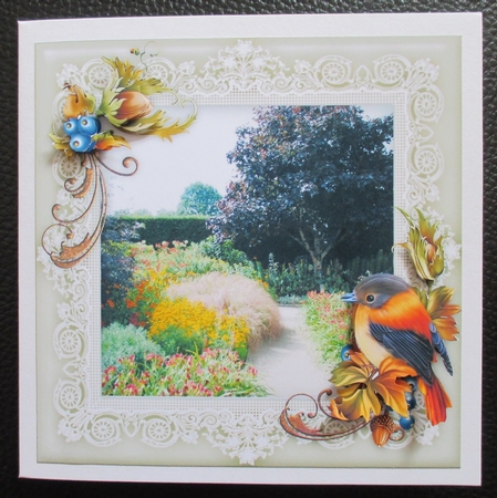 Rosemoor (2) An Enchanted Garden 8 x 8 Floral Decoupage Card Sheet by Davina Rundle