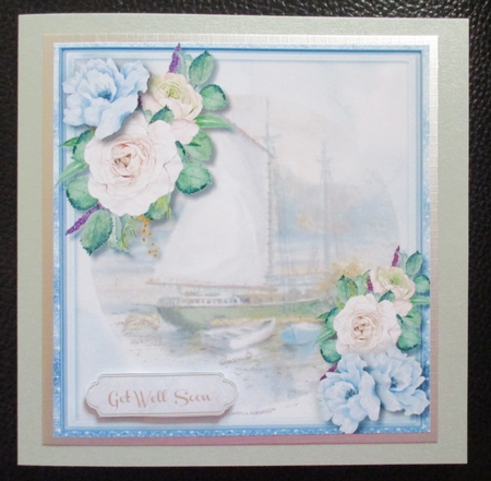 Beautiful Water Scene and Roses by Davina Rundle