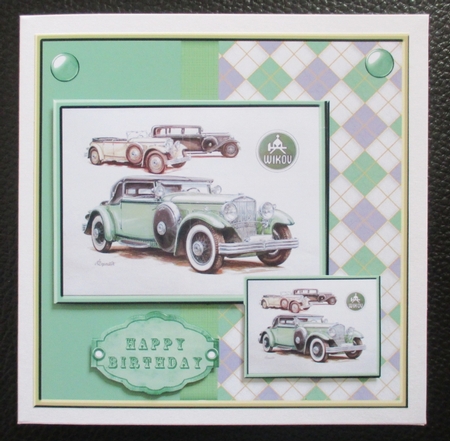 Vintage Car Card by Davina Rundle