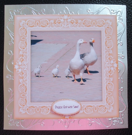 Out For A Stroll - 8 x 8 Card Topper by Davina Rundle