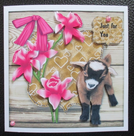 Adorable Alfie Card Topper 2  by Davina Rundle