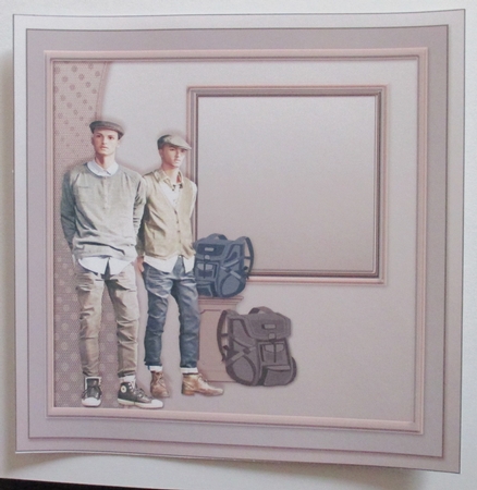 Fashion Conscious Young Men matching 8inx8in Insert Plate by Davina Rundle