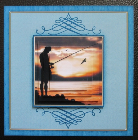 Fishing 7.5 x 7.5 Mini Kit by Davina Rundle