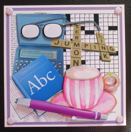 7x7 crossword queen mni kit by Davina Rundle