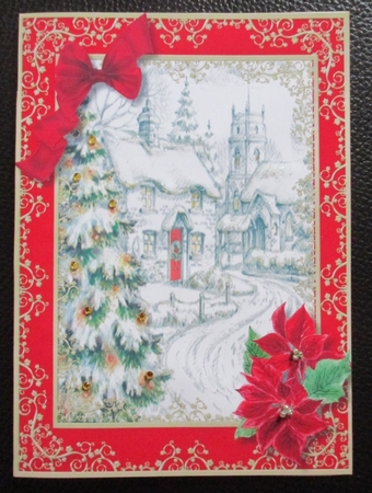 Beautiful Christmas Scene with Verse by Davina Rundle