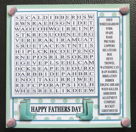 WORD SEARCH, THE GARDENER by Davina Rundle
