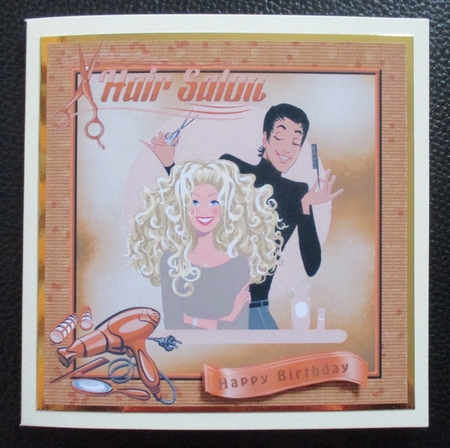 Hairdresser Card Front by Davina Rundle