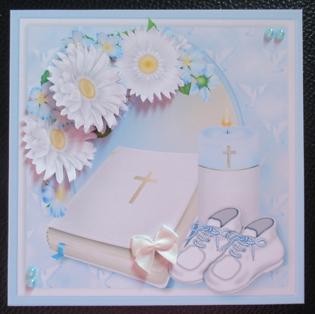 Boy Christening - Gift Pocket Card Mini Kit by Davina Rundle