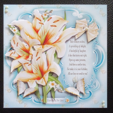 Yellow Lilies Card Mini Kit by Davina Rundle