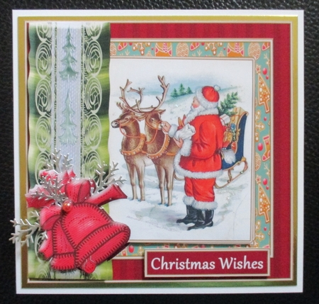 Santa and Reindeers by Davina Rundle