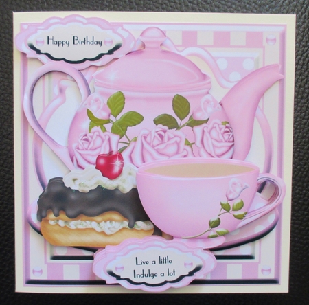 Vintage China Tea Set - Tea & Cake in Pink by Davina Rundle