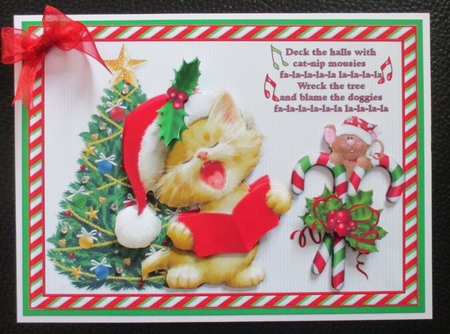 Catnip Christmas Fa-la-la-la-la-la-la-la-la by Davina Rundle