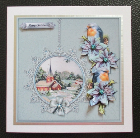 Christmas Church In Classic Frame 2 by Davina Rundle