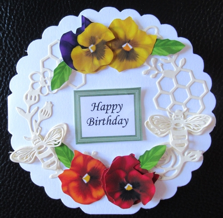 Pansy Mix 1 Collage Sheet by Davina Rundle