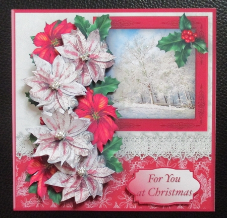 Winter Trees Decoupage Card Mini Kit by Davina Rundle