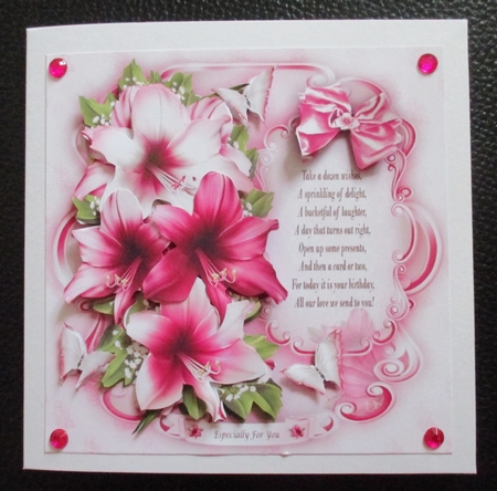 Vintage Pink White Flowers Mini Kit by Davina Rundle
