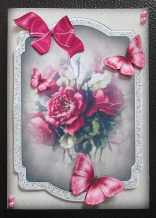 Dark pink roses by Davina Rundle