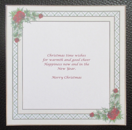 Christmas Carols Insert by Davina Rundle