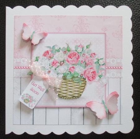 The Pink Rose Basket by Davina Rundle