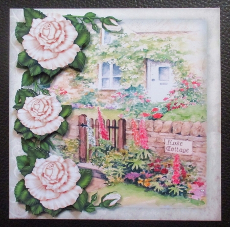 New home English Cottage Cream Roses by Davina Rundle