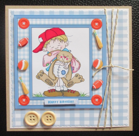 Noah and his Bunny Bandit by Davina Rundle