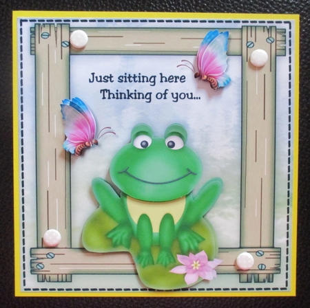 Frog card by Davina Rundle