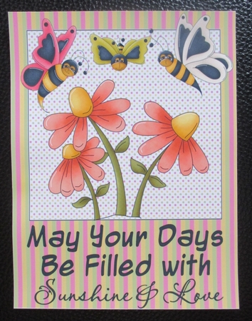 May your days card front 1 by Davina Rundle