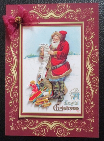 Beautifully Framed Vintage Christmas Bumper Kit by Davina Rundle