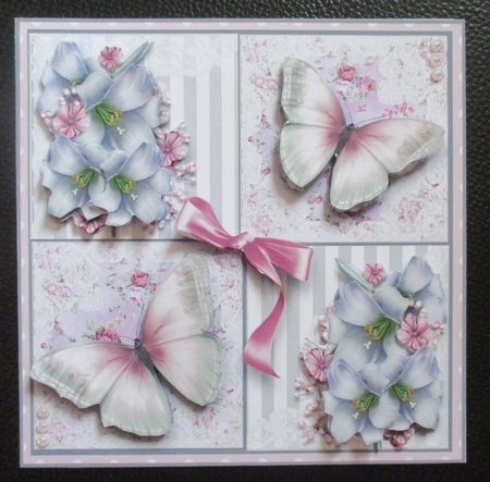 The Silk Flutters Card Front Kit by Davina Rundle