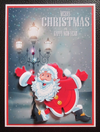 Dashing Through the Snow Card Front 2 by Davina Rundle