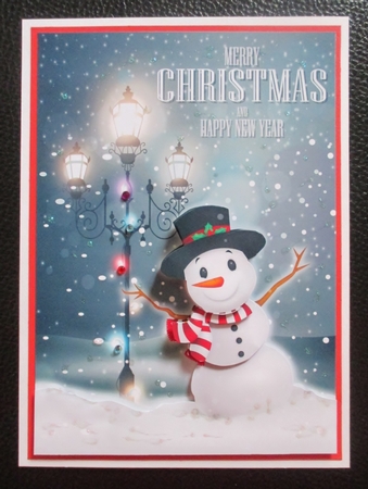 Dashing Through the Snow Card Front 11 by Davina Rundle